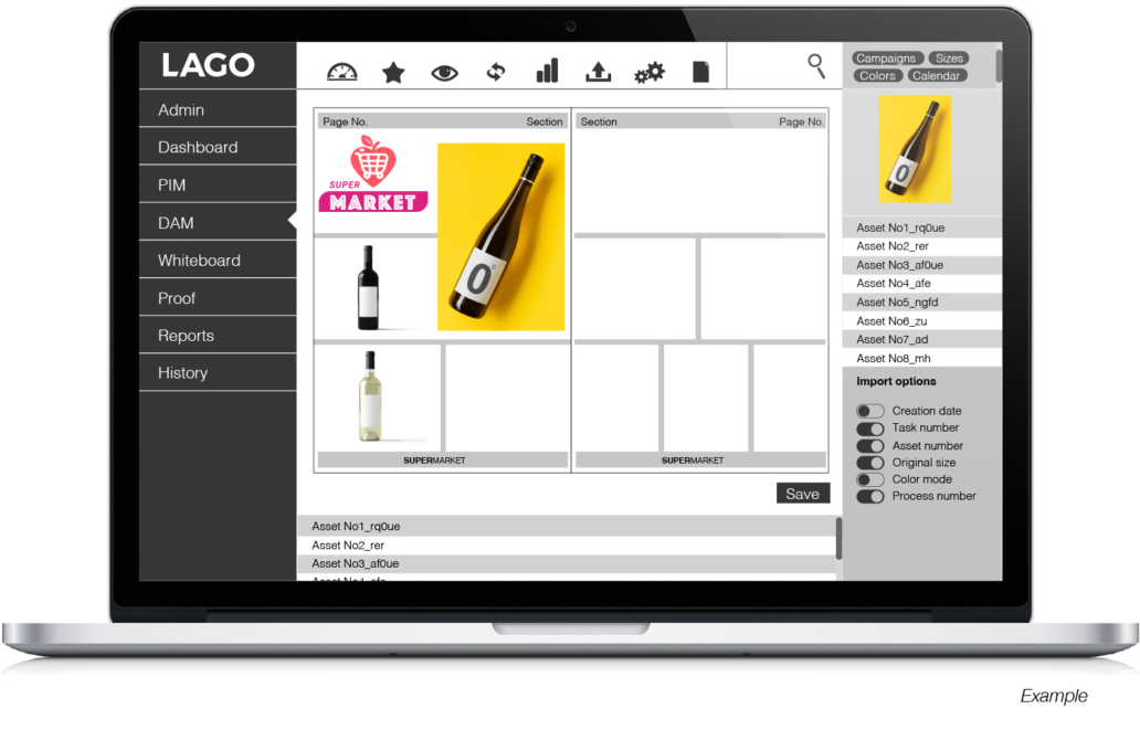 Screenshot von LAGO DAM auf einem Monitor